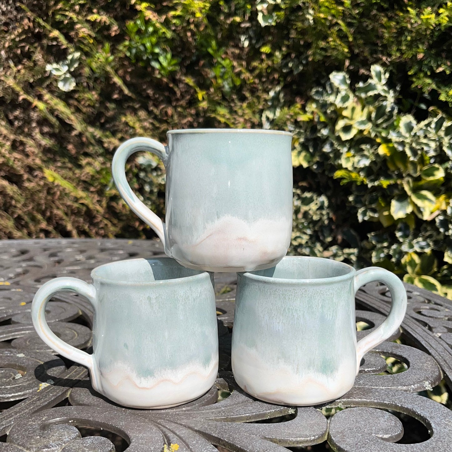 Sea Mist Sage Green Mugs