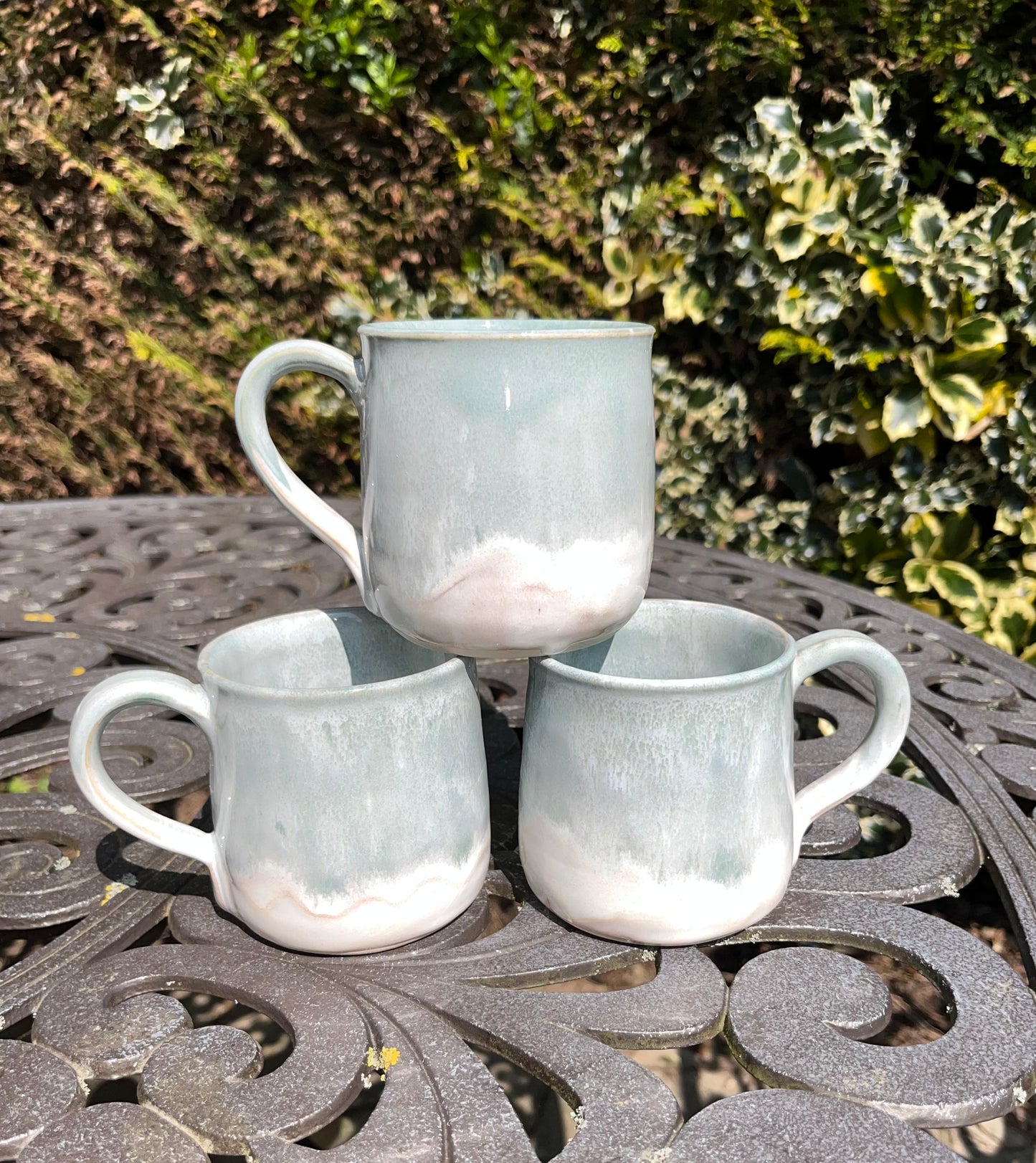 Sea Mist Sage Green Mugs