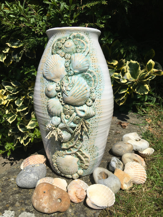 Seashell vase