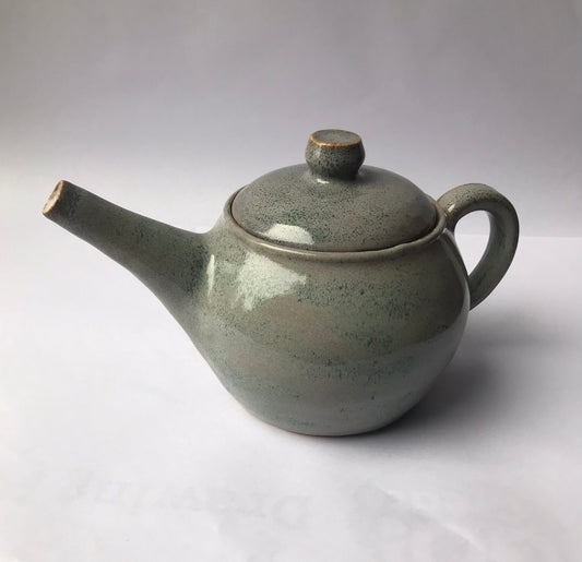 Misty green teapot